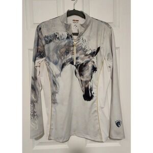 Arista Ladies Elise Genest 'Light Me Up' Quarter Zip Shirt With Mesh